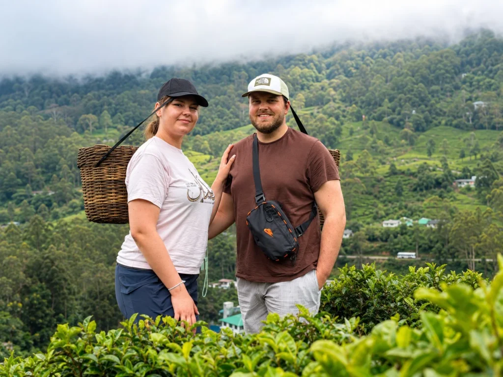 Nuwara Eliya Tea Garden With Guest